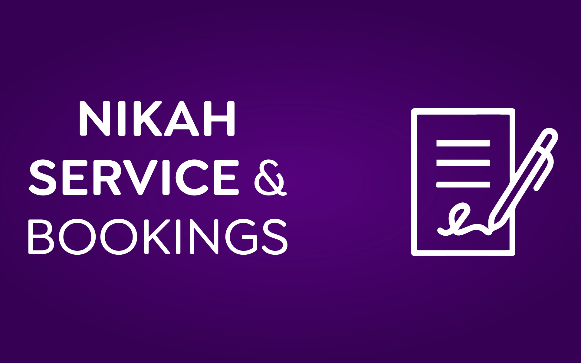 Nikah Service & Bookings