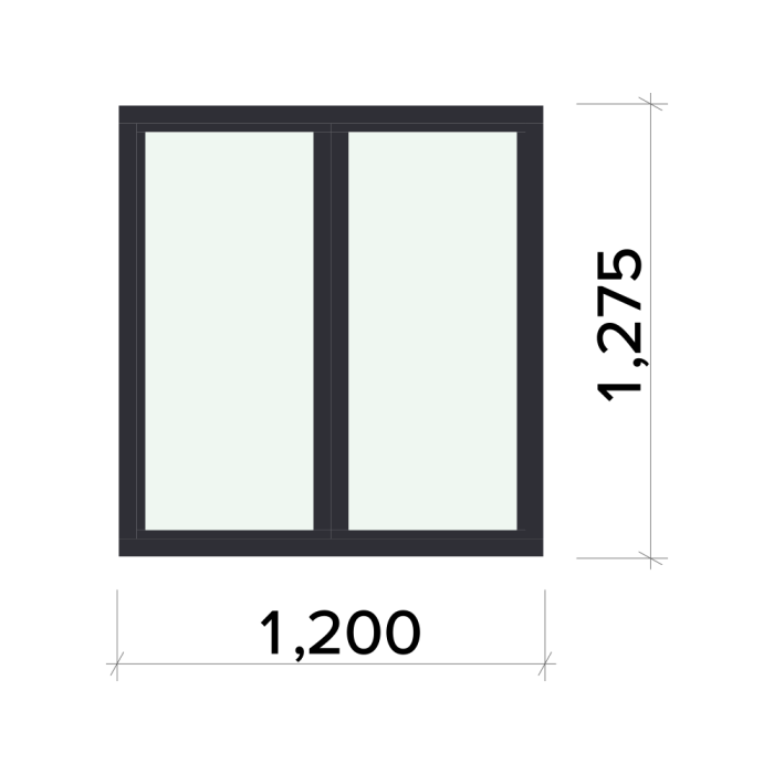 SOLD W-009 - Corner Internal Window