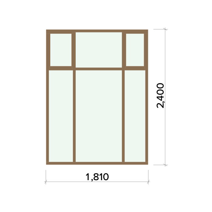 W-023 - High Level Windows to Main Hall (Courtyard Side)